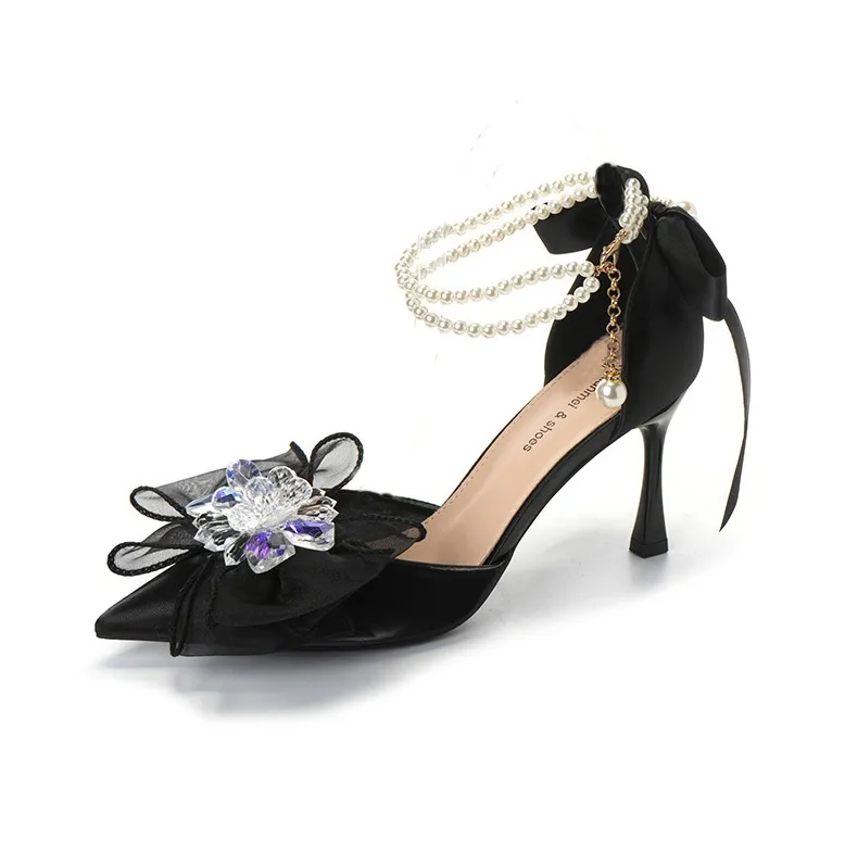 QITUMAUL Slim Heel High Heels 9.5cm Women's-10