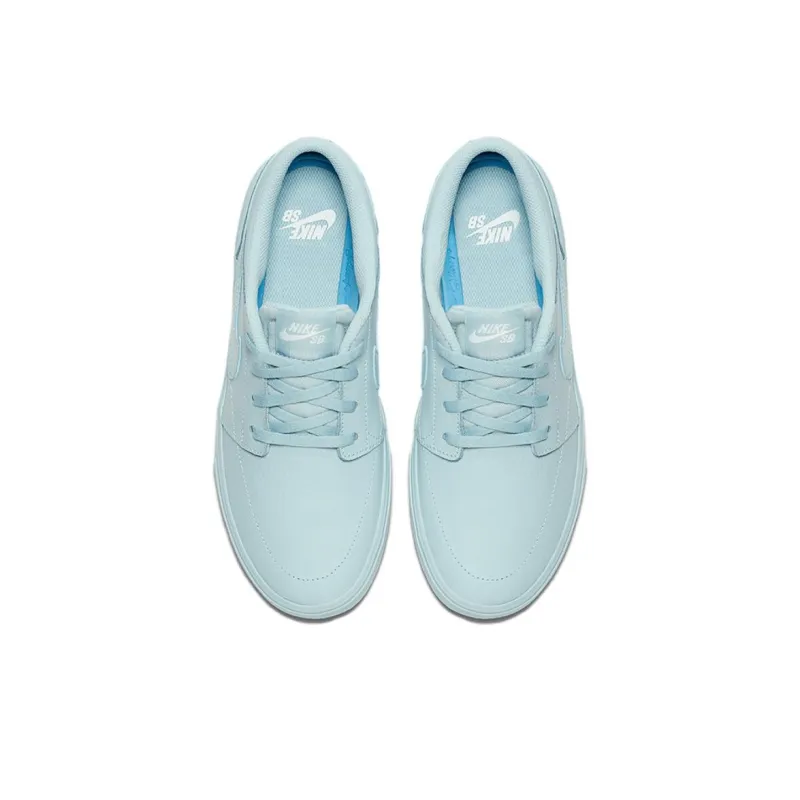 Nike SB Stefan Janoski Anti Slip Wear Resistant Low Top Skateboard Shoes Women's Blue-3