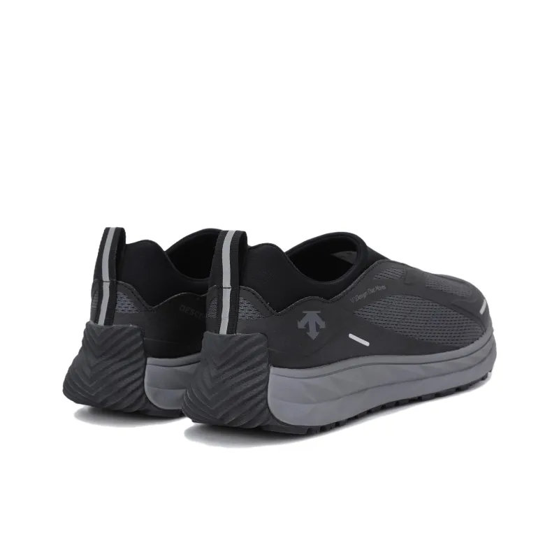 DESCENTE Anti-Slip Wear-Resistant Low-Top Casual Shoes Unisex Black Gray-2