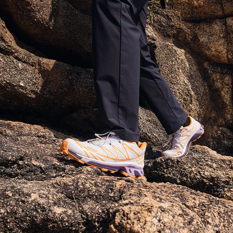 Salomon X KOLON SPORT Running Shoes Unisex Low Top Orange/Purple/White-5