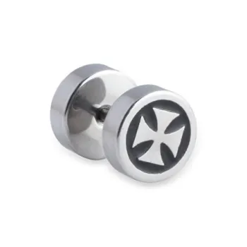 QIANFANGDAHUANGYE Alloy S925 Silver Stud Earrings Men's