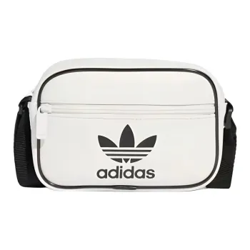 Adidas Polyurethane Shoulder Bag Crossbody Bag Mini Unisex White & Black