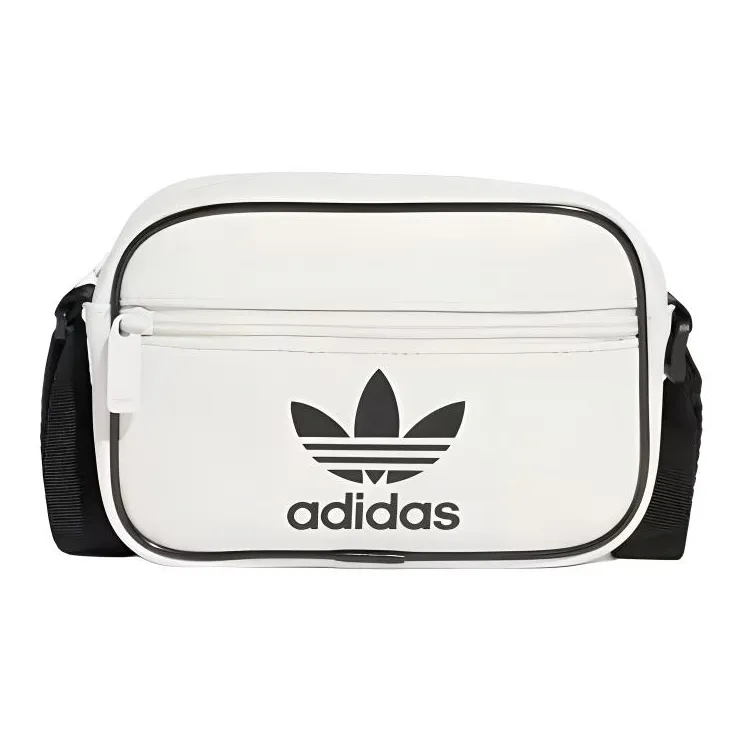 Adidas Polyurethane Shoulder Bag Crossbody Bag Mini Unisex White & Black-0