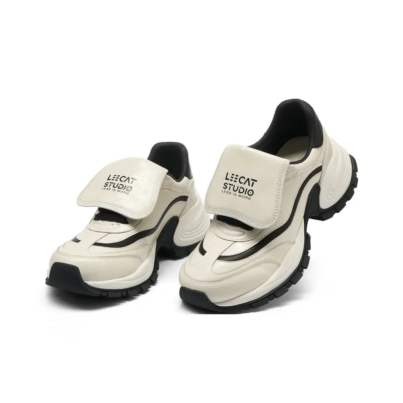 LEECAT STUDIO Cushioning Height Increasing Wear-Resistant Slip-Resistant Low-Top Chunky Sneakers Women's-3
