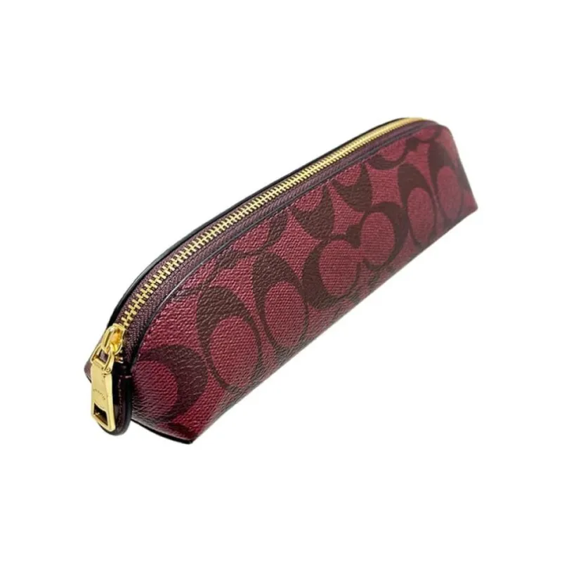 COACH Pencil Case Makeup Bags Gold-2