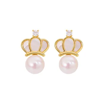ZHENZHUAOMI Freshwater Pearl Earrings Women's