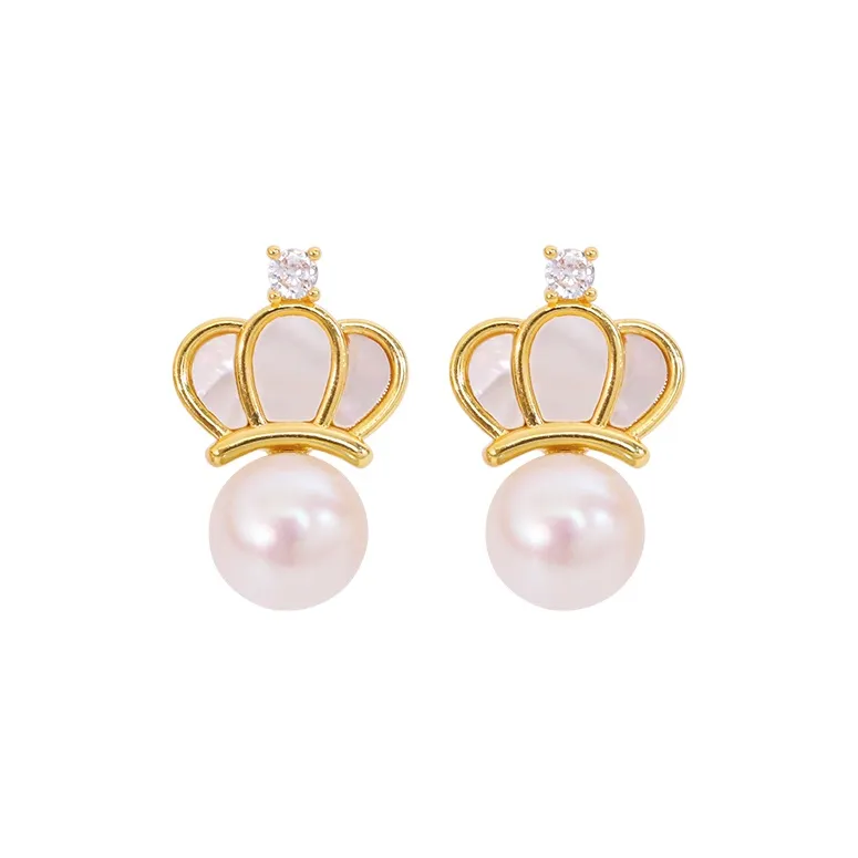 ZHENZHUAOMI Freshwater Pearl Earrings Women's-0
