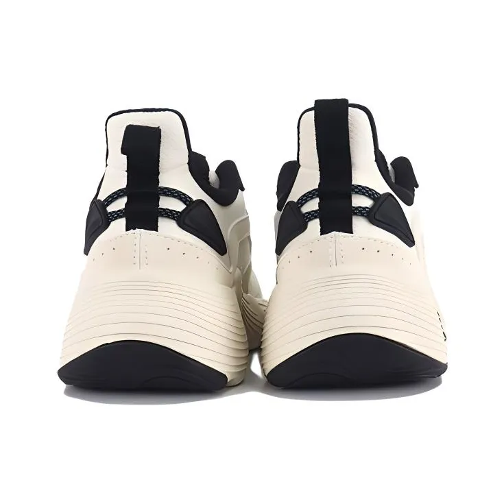 361° Anti-Slip Wear-Resistant Low-Top Running Shoes Men's White Black-2