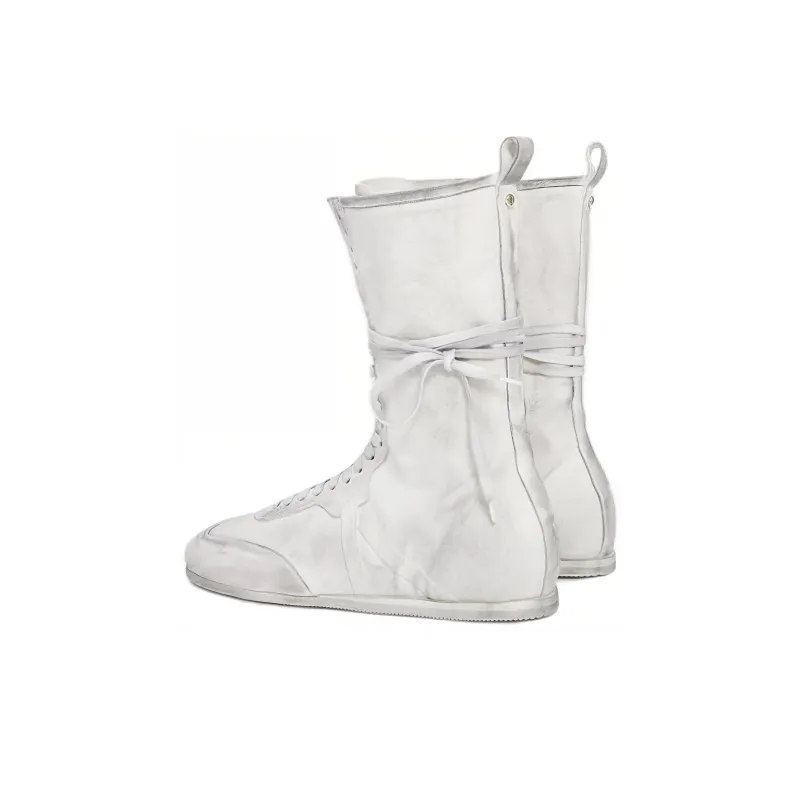 Ann Demeulemeester Fides Ankle Boots Women's White-3
