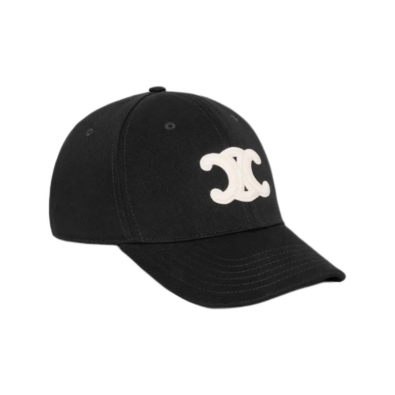 CELINE Triomphe Baseball Cap In Cotton-1