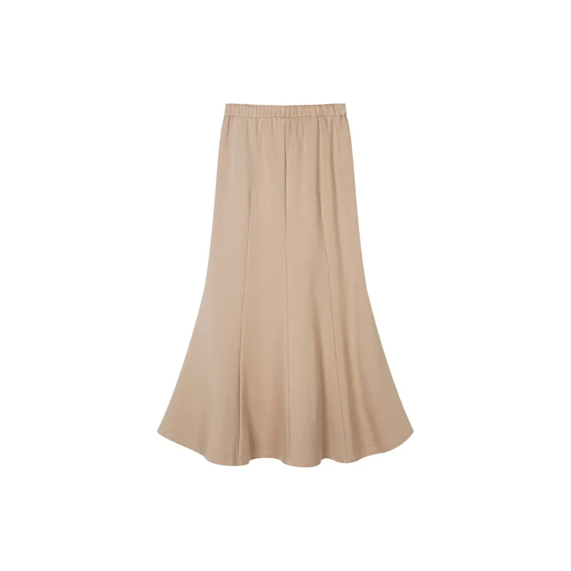 THE SEA LIFE Knit Long Skirt Women's Tea Brown-1