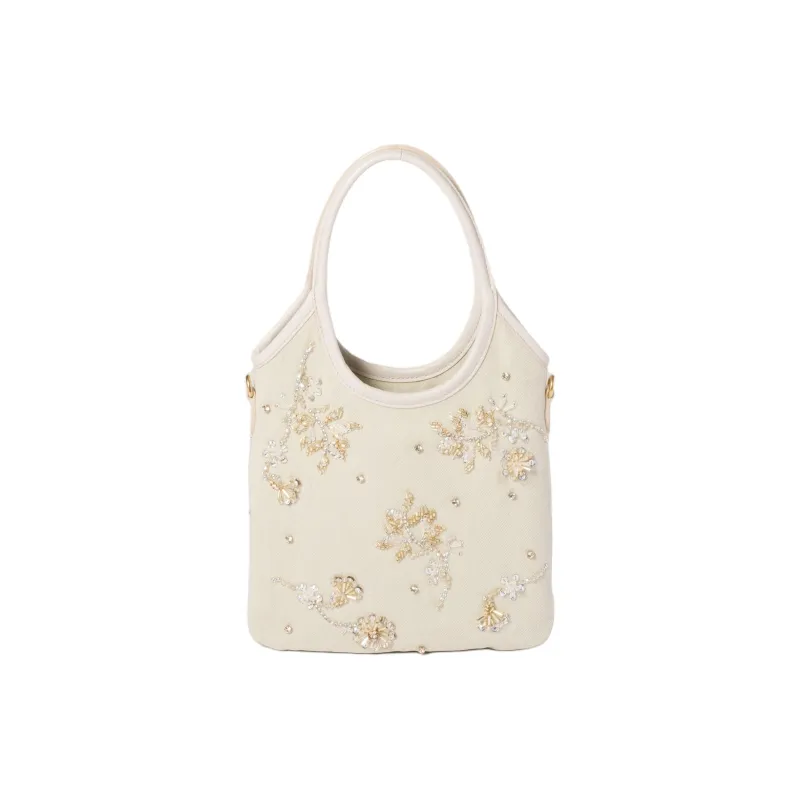MIU MIU Ivy Cotton Shoulder Bag Crossbody Bag Handbag Women's Chalk-2