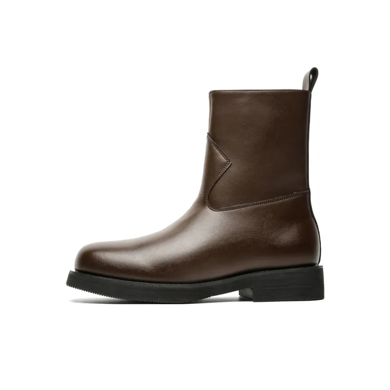 Chi Wolf Ankle Boots Men Black/Brown/Beige-6