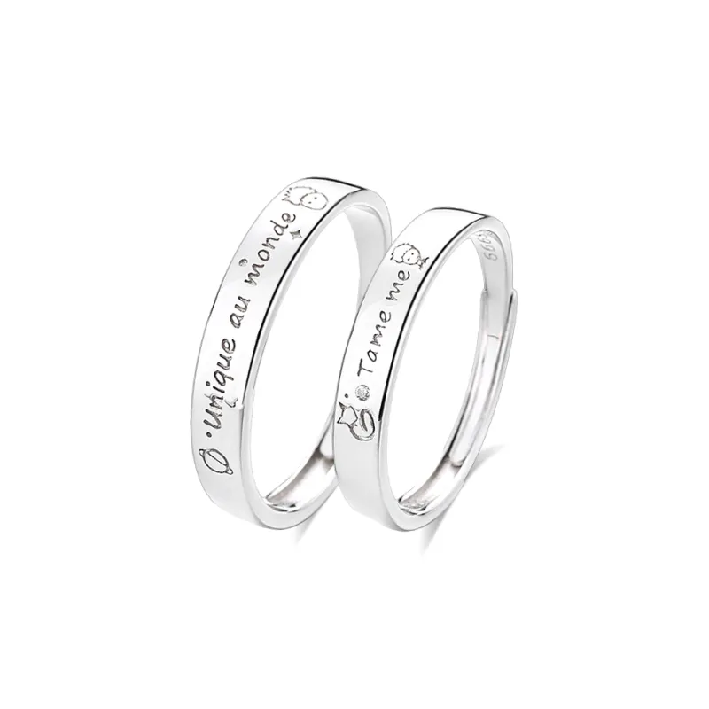 CHINA GOLD 999 Fine Silver Rings Unisex-2
