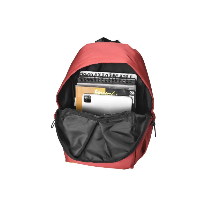 SRRW Polyester Students Backpack Unisex Red-3