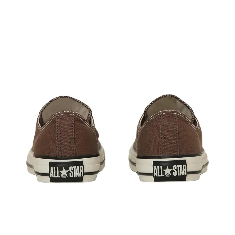 Converse All Star Anti Slip Wear Resistant Low Top Canvas Shoes Unisex Dark Brown-4