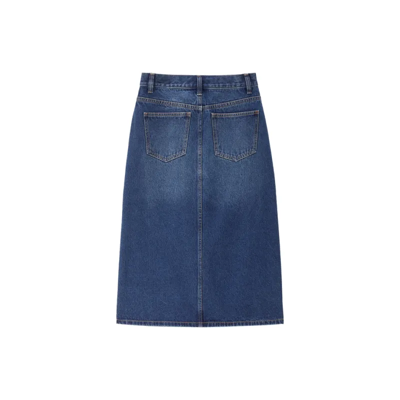 UNIQLO Denim Long Skirts Women's-7