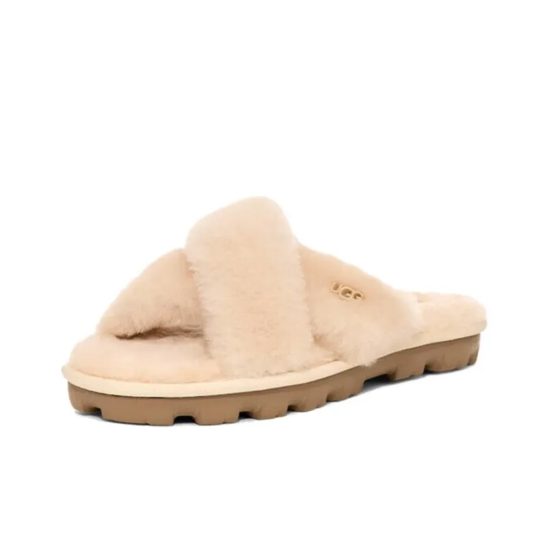 UGG Slip Resistant Abrasion Resistant Slide Slippers Women's Beige-1
