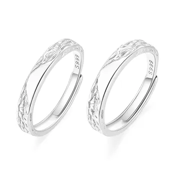 Star Treasures S999 Fine Silver Rings Unisex
