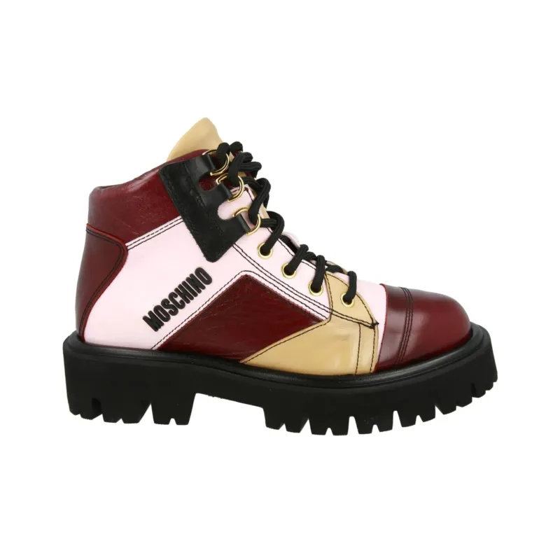 MOSCHINO Ankle Boots 3.8cm Women's Red-1