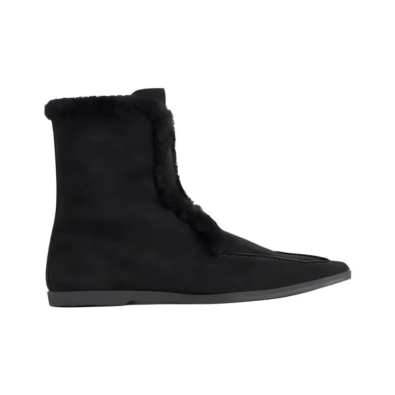TOTEME Winter Day Capsule Collection Ankle Boots Women's Black-1