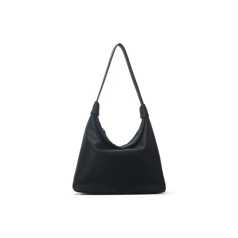 Gudair PU Soft Surface Shoulder Bag Regular Women's Ivory/Black-5
