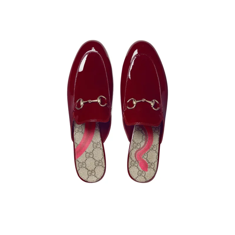 GUCCI Wrap toe Slippers Women's Red-3