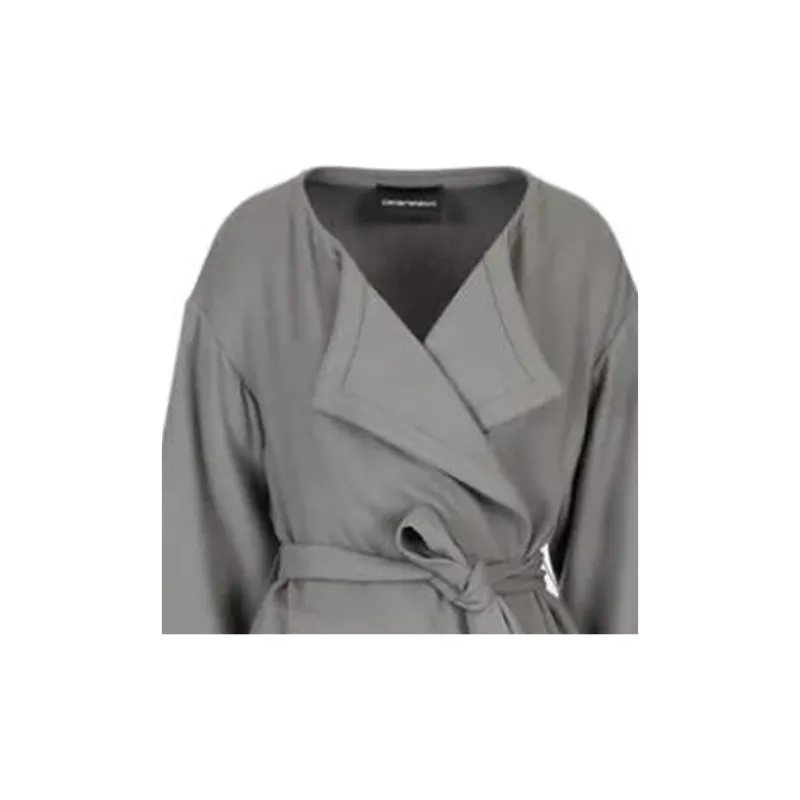 EMPORIO ARMANI Velvet Jackets Women's Gray-4