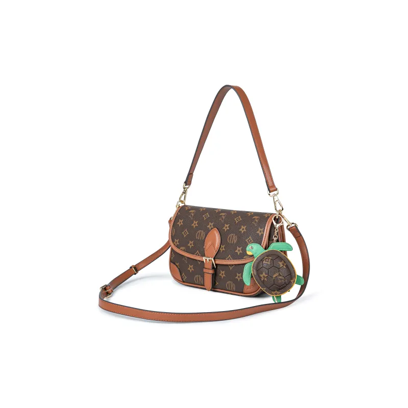 TUCANO PVC Shoulder Bag Baguette Bag One Shoulder Handbag Regular Women's Brown-2