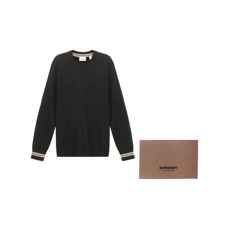 Burberry Sweaters Men Black-7