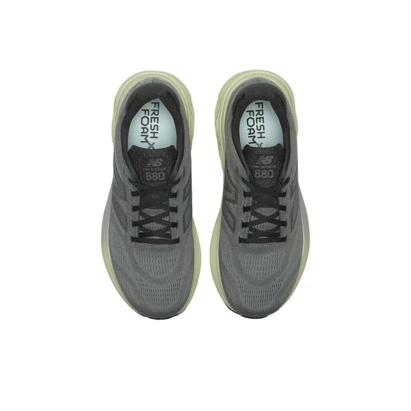 New Balance Fresh Foam X 880 V15 Anti Slip Wear Resistant Low Top Running Shoes Men's Gray 2E Width-3