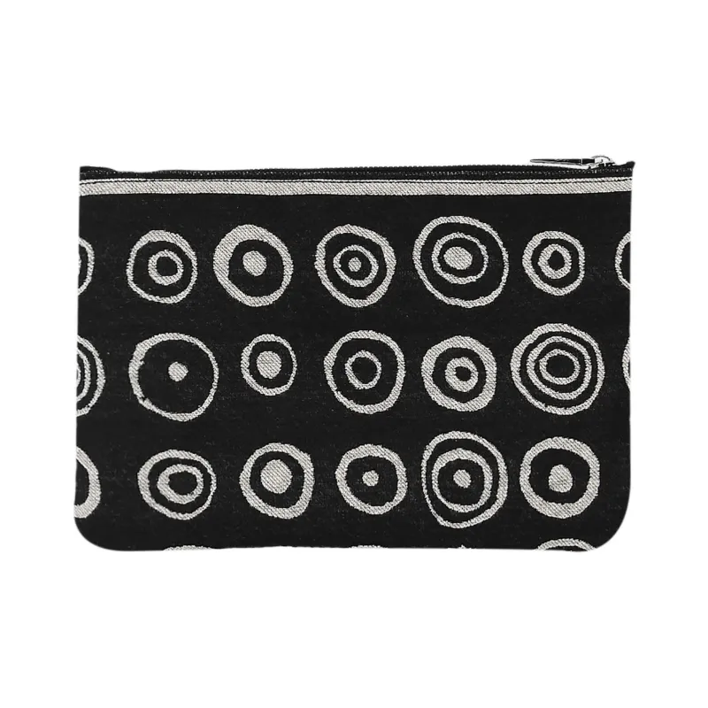 10 CORSO COMO Fabric Clutch Unisex Black & Beige-2
