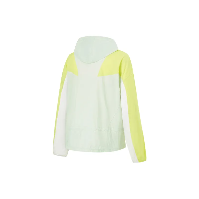 LiNing Fitness Series Sun Protection Clothing Women's Standard White Ice Green-1
