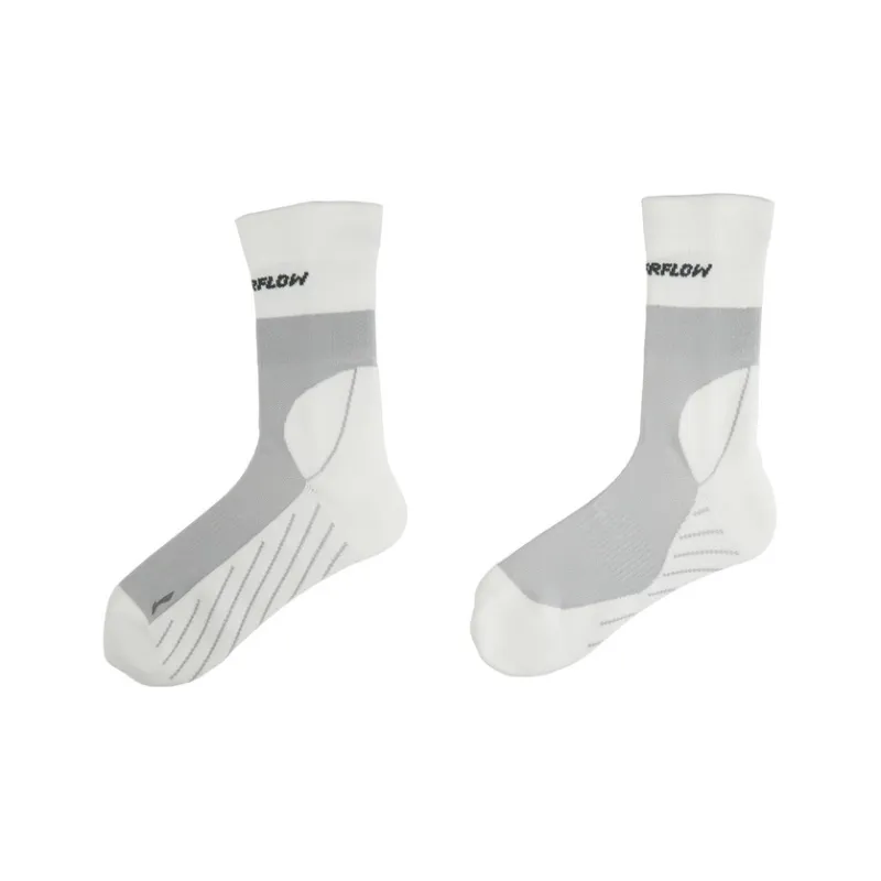 LiNing Outdoor Collection Mid Calf Socks Unisex Ivory-5