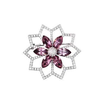 Lan Ying Austrian Crystal Brooches Women's