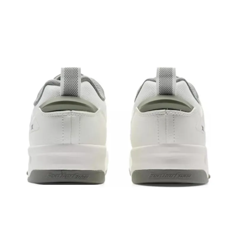 XTEP New Light Coverage Anti Slip And Wear Resistant Low Top Skateboard Shoes Women's White Green-2