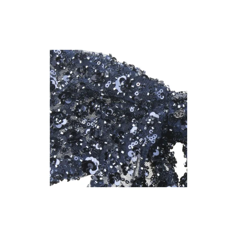 Maison Michel Gauze, Sequins, Polyester Hair Clips Women's Blue-1