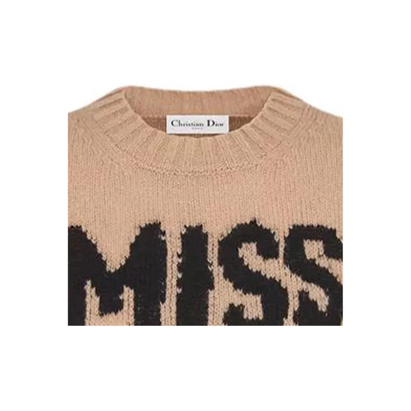 DIOR Cashmere Sweater Women's Light Pink-3