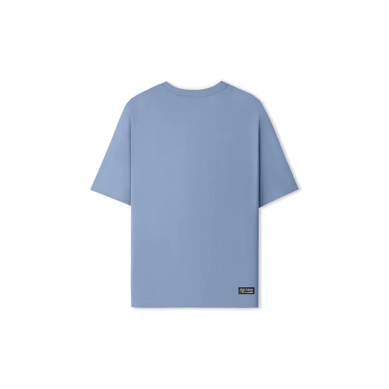 Skechers T Shirt Unisex Slate Denim Blue-1