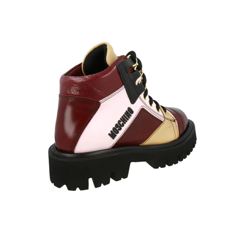 MOSCHINO Ankle Boots 3.8cm Women's Red-3