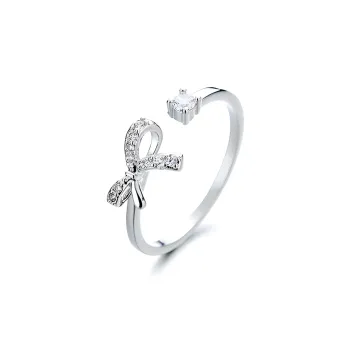 CLARKIA FLOWER S999 Fine Silver Rings Women's