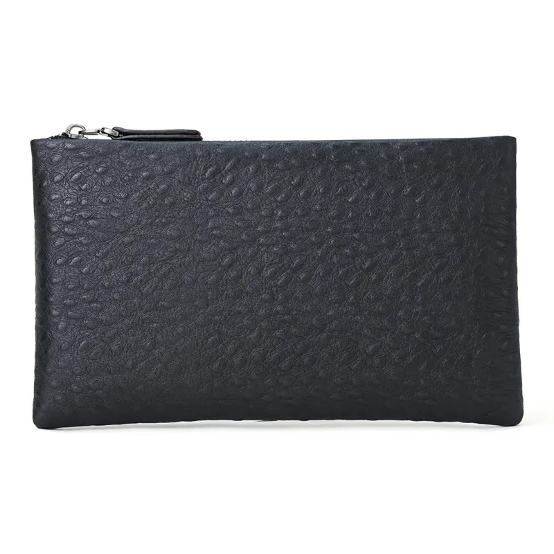 ROBERTA DI CAMERINO Cow Leather Clutch Wallet Regular Men's Black/Coffee-6