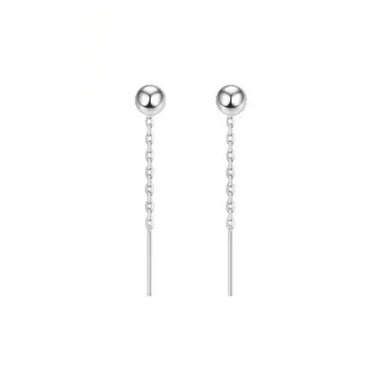 JINLUWANG S925 Silver Drop Earrings Women's