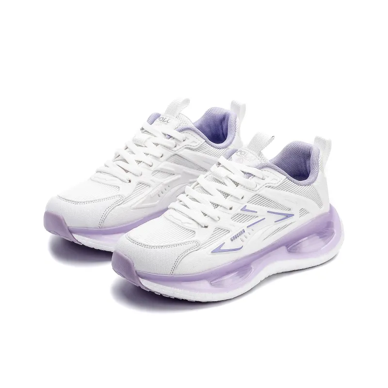 POLUDIYIPI Breathable And Resilient Low Top Popcorn Casual Running Shoes Women's Taro Purple-1