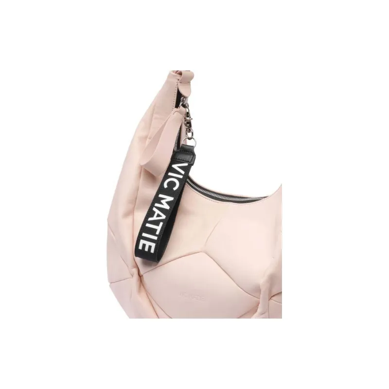 Vic Matie Calfskin Shoulder Bag Women's Pink-3