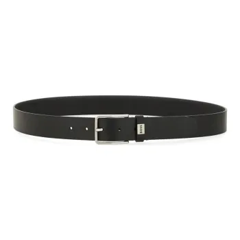 HUGO BOSS Logo Engraved Buckle Fastened Belt