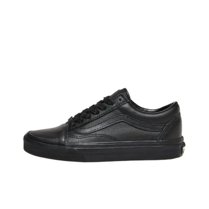 Vans Old Skool Anti Slip Wear Resistant Low Top Skateboard Shoes Men's Black-0