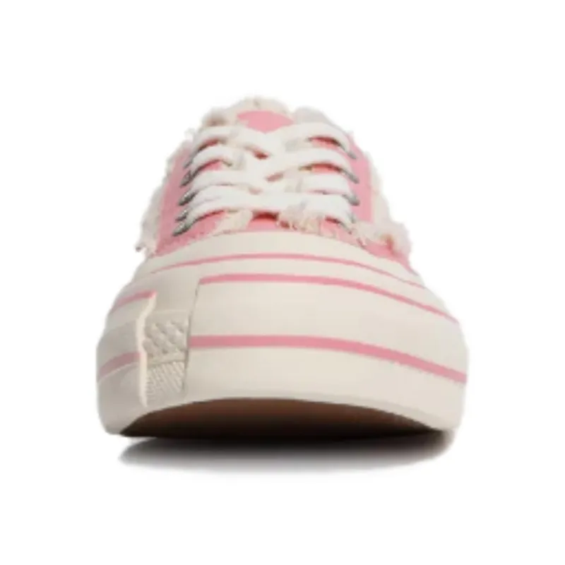 VESSEL G.O.P.Slip On Pink Low Top Skateboard Shoes Unisex Light Pink Color Changing-2