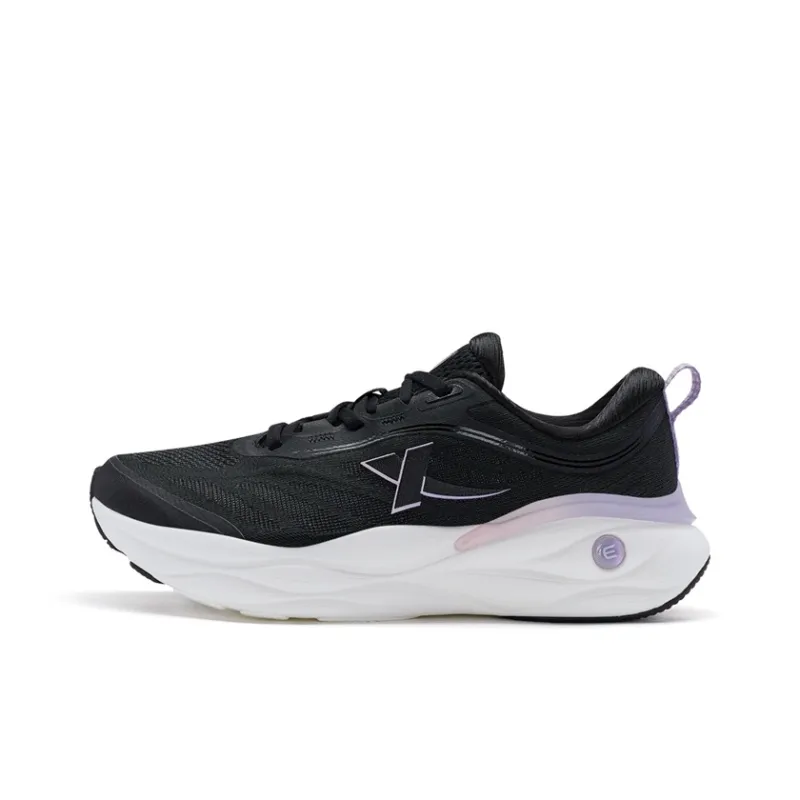 XTEP Cloud Wing 2.0 Cushioning Anti Slip And Wear Resistant Low Top Running Shoes Women's Black Pink-0