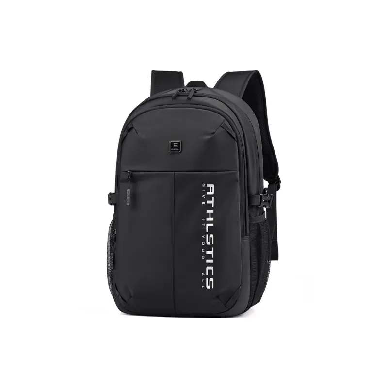 EDISON New Nylon Backpack Regular Unisex Black/Blue-1